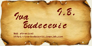 Iva Budečević vizit kartica